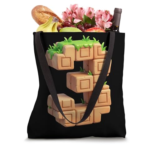 3rd Birthday Boy Pixel Gamer Kids Video Game Tote Bag