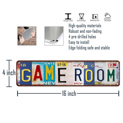Game Room Decor Gamer Wall Decor For Boys Gaming Accessories For Room Man Cave Sign Or Men Video Game Wall Art Gaming Posters For Boys Room Metal Tin Signs Gaming Decorations Sign 4x16 Inch