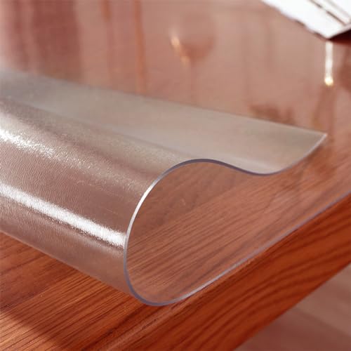 Kasepie Frosted PVC Table Cover Protector 24X36Inch, 1.5mm Thick Plastic Table Cover Rectangle,Clear Table Protector,Desk Protector Mat for Kitchen, Dresser, Writing Desk,Dining Room Table - color: Frosted 1.5mm Thick, size: 36" x 24" (Rectangular)