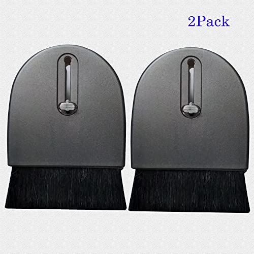 2-Pack Retractable Electronics Cleaning Brush & Brush, Soft Bristles, Safe for Screens & Lenses, Keyboard Cleaner, Fits MacBook, Camera, Car Interiors, Home Supplies. - color: Black Black