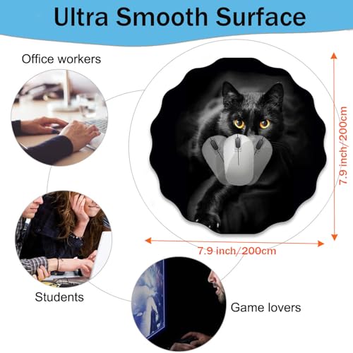 Pen Holder and Anti-Slip Mouse Pad Combination, Makeup Brush Storage Box, Tableware Storage Box, Suitable for Office and Home - Cat - color: Cat