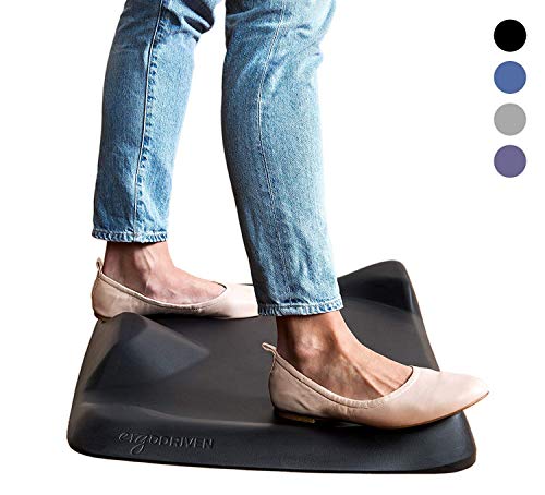 Topo Not-Flat Standing Desk Mat | The Anti-Fatigue Mat with Calculated Terrain - color: Mulberry Purple