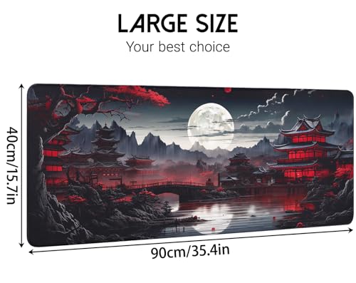 FreeNook Mouse Pad Gaming Mousepad,Large Mousepads for Keyboard and Mouse with Non-Slip Rubber Base,Suitable for School,Office,Home,35.4 x 15.7 Inch - color: RXLY, size: 35.4L x 15.7W inches