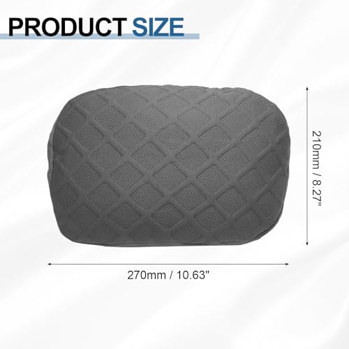 uxcell Office Chair Pillow Cover, Office Chair Headrest Attachment Mesh Removable Headrest Protector for Home Desk Computer Chairs, Dark Gray - color: Dark Gray