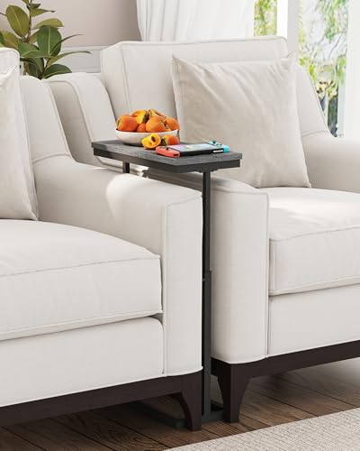 TUTOTAK End Table, Side Table, Tall Couch Table, Sofa Table, Living Room, Bedroom, Grey TB01BY0832 - color: Grey, size: 2 Pack, style: Ordinary