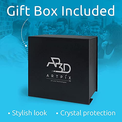 ArtPix 3D Premium Crystal Photo, Personalized Gifts for Father, Dad, Men, Husband, Grandpa, Great Customized Gift With Your Own Photo for Mom, Wife, Women, Custom Glass 3D Laser Etched Picture Frame - size: XXXL Premium, style: Landscape