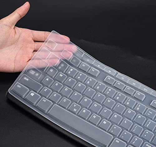Keyboard Cover for Logitech MK370 MK295 MK270 K270 Keyboard, Logitech MK370 MK270 K270 Keyboard Skin Protector - Clear - color: Clear