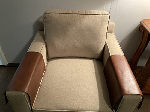 Bittlemen. Co. Set of Armrest Covers for Furniture Slipcovers Furniture Protectors Home Decor Sofas Loveseats Theater Chairs Office Chairs Recliners RV's Housewarming Gifts (Saddle) - color: Saddle