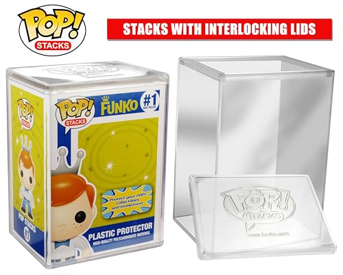 Funko Pop Premium - Premium Protector Display Cases - for Funko Pop Collectable Vinyl Figures - Durable,Crystal Clear,and Stackable Storage,(Pack of 2) - size: One Size (Pack of 2)