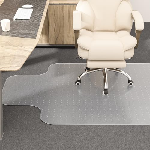 Office Chair Mat for Carpet, 36" X 48'' X 0.09" with Lip, Non-Slip Desk Chair Mat for Home Office, Protects Carpet - Can't be Used on Hardwood - size: 36" X 48"- Convex