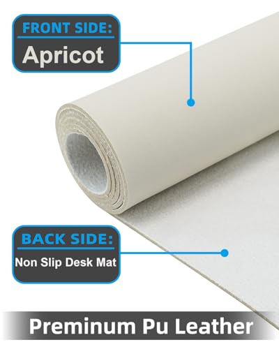 Small Desk Mat,Leather Desk Pad Protector,Desk Mouse pad,Office Desk mat,Laptop Mat for Desk, Non-Slip PU Leather Desk Blotter,Waterproof Desk Writing Pad for Office/Home(23.6"x13.8",Beige) - color: Beige, size: 23.6" x 13.7"