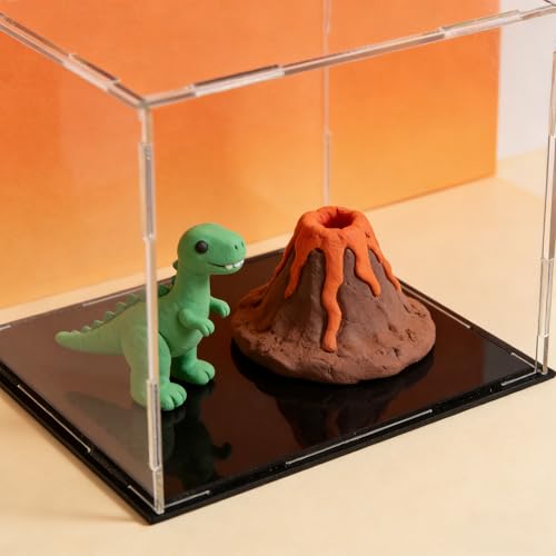 uxcell Acrylic Clear Display Case Box Dustproof Protection Showcase Cube Collectibles Show Box 5.9x5.9x5.9inch - size: 5.9x5.9x5.9inch