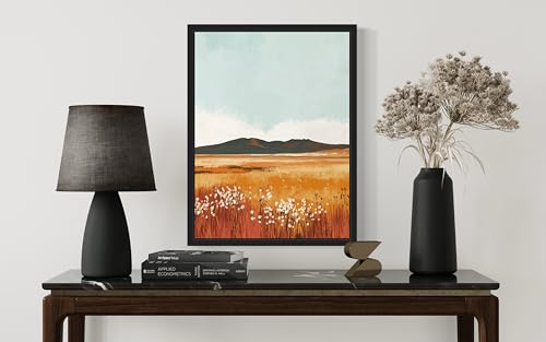 Carrizo Plain Unframed Wall Art Print Poster, California Boho Decor Posters Prints Scenery Landscape Home Picture Painting Artwork Gallery 4 (Carrizo Plain, 14"L x 11"W, Unframed) - color: Carrizo Plain, size: 14"L x 11"W
