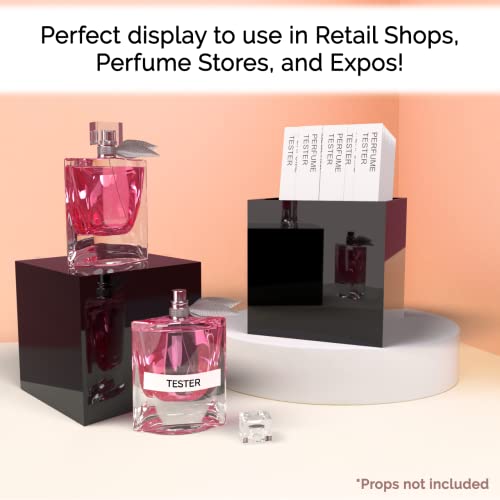 Marketing Holders 5" Acrylic Display Riser Box with One Open Side No Lid Versatile Preassembled Glossy Black Square Lucite Retail Product Platform or Merchandise Storage Bin - color: 5" Black