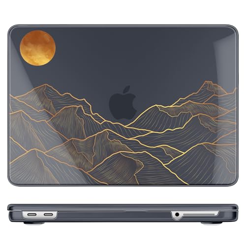 DONGKE Compatible with MacBook Neo 13 Inch Case 2026 A3404 A18 Pro chip & Touch ID, Plastic Hard Shell with Keyboard Cover, Screen Protector & Dust Plugs, Abstract Mountain - color: Abstract Mountain