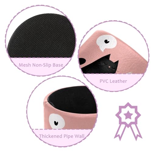 Black and White Cats Pen Holder Pencil Organizer for Desk, 3.1” x 3.1” x 3.9” Pencil Cup Office Supplies, Large Capacity Cute Pen and Makeup Brush Holder for Home, School, Desktop - color: Black and White Cats