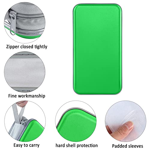 Siveit CD Case Holder, 80 Capacity CD/DVD Case Holders Wallet Hard Plastic CD DVD Disc Cases Storage Binder for Car Home Office Travel (Green) - color: Green