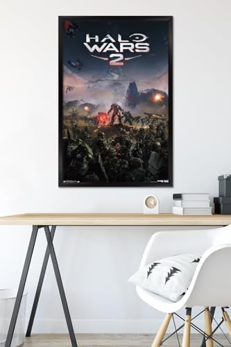 Trends International Halo: Halo Wars 2 - Key Art Wall Poster, 22.375" x 34", Black Framed Version - color: Black Framed Version, size: 34"L x 22.4"W