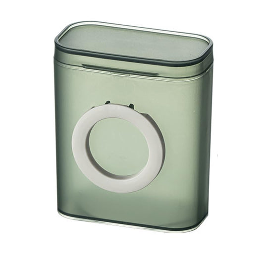 Portable Desktop Organizer Box Transparent Dustproof Data Cable Storage Boxes Home Desktops Organizers Case,Green - color: Green