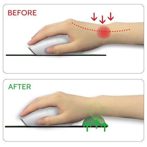 Blusabaca Mouse Pad with Wrist Rest, Cat Lotus Leaf Ergonomic Mouse Pads Wrist Support for Desk, Cute Gaming Mousepad Wireless Mouse Laptop Computer Work Home Desk Accessories Office Supplies Decor - color: Cat Lotus Leaf