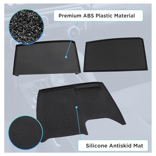 Center Console Organizer Compatible with 2023-2025 2026 Toyota Grand Highlander Interior Accessories, Charging Zone Silicone Mat, Console Organizer Tray with Sunglasses - size: Charging Zone Silicone Mat 2PC