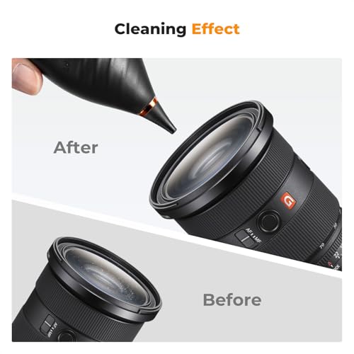 K&F Concept Soft Tip Air Blower Rubber Bulb Air Pump Dust Blower | Strong airflow and safe silicone won't scratch lenses. Compact, portable and versatile for multiple devices