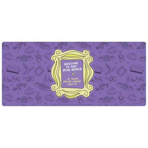 Head Case Designs Officially Licensed Friends TV Show Peephole Frame Graphics 37.4 x 15.75 x 0.16 inches (900 x 400 mm) - XL Gaming Office Desk PC Keyboard Mouse Mat Pad - size: 37.4 x 15.75 x 0.16 inches (900 x 400 mm) - XL