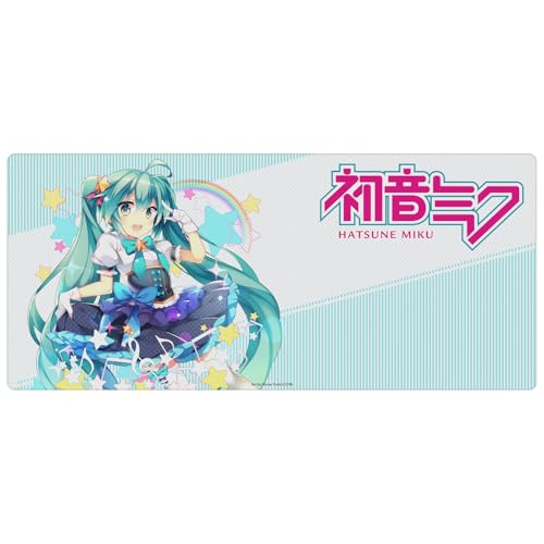 Head Case Designs Officially Licensed Hatsune Miku Stars and Rainbow Graphics 37.4 x 15.75 x 0.16 inches (900 x 400 mm) - XL Gaming Office Desk PC Keyboard Mouse Mat Pad - color: Stars and Rainbow, size: 37.4" x 15.8"
