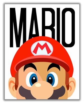Mario, Luigi, Sonic Art Print Set of 3, Gaming Room Wall Decor, 3 Piece Collection, Video Game Characters - 11x14 Poster Print - UNFRAMED