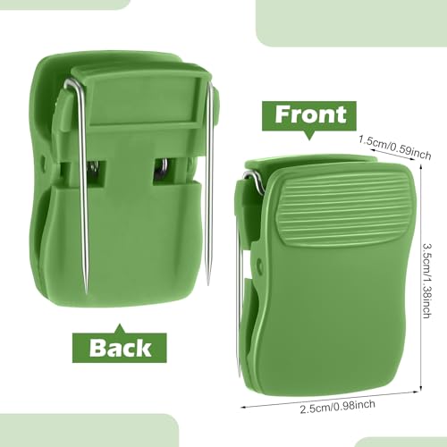 Chiisong Cubicle Clips Fabric Panel Cubicle Accessories Fabric Partition Panel Messages Hooks Office Photos Wall Clips for Notes Memos(Green,15 Pcs) - color: Green