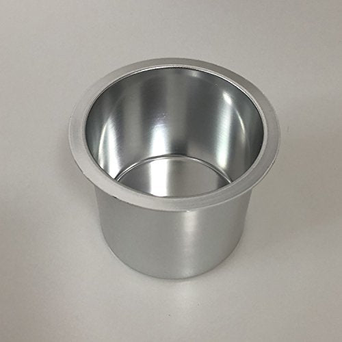Yuanhe Aluminum Jumbo Cup Holder - 10 Pack Silver Poker Table Cup Holder Insert for Casino Game Table Sofa Boats Pontoon Marine Bench Desk RV Cars & Trucks - color: silver