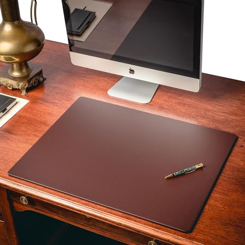 Dacasso Leatherette Conference Pads - color: Chocolate Brown, size: 19" x 24"