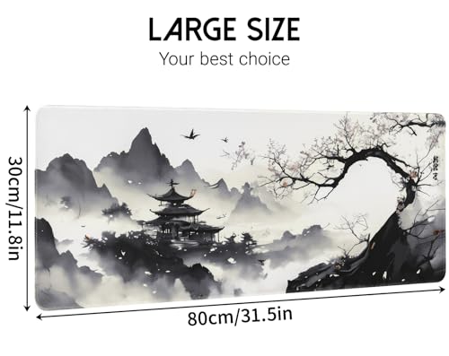 FreeNook Mouse Pad Gaming Mousepad 31.5 x 11.8in Large Mouse Pad for Keyboard,Non-Slip and with Stitched Edges,Keyboard Pad Desk mat for Home Office and School - color: SMSC, size: 31.5L x 11.8W inches