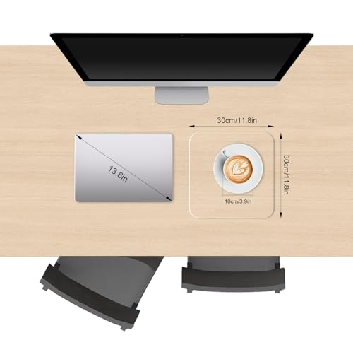 Clear Desk Mat, Non-Slip PVC Desk Protector Mat with Round Edge, Heat Resistant & Waterproof Clear Desk Writing Mat for Home and Office (11.8''*11.8'') - size: 11.8" x 11.8"