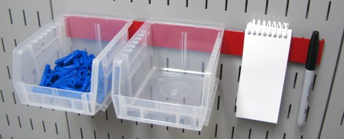 Wall Control 14in Accessory Hanger Tool Holder Bracket Pegboard Accessory Pegboard and Slotted Tool Board - Red - color: Red, size: 1 Count (Pack of 1)