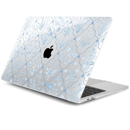 DONGKE Compatible with MacBook Pro 13 inch Case 2024 2023-2020 Release A2338 M2/M1 A2251 A2289 with Retina Display & Touch ID, Plastic Hard Shell & Keyboard Cover & Screen Film - Millefleurs - color: Millefleurs