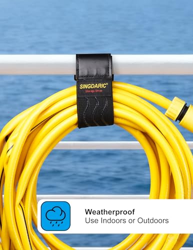 Elastic Cinch Strap - 6 Pack (18"x2") with Anti-Slip Strips, Super-Stretch Storage Straps for Extension Cord Management, Cable Storage, Ropes, Hoses, Fixed Bike or Yoga Mats - size: 2"x18"- 6Pack