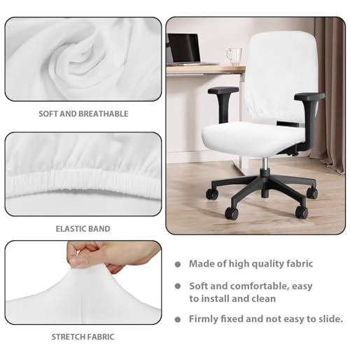 Customized Office Chair Covers 2 Piece Stretchable Computer Chair Seat Cover Personalized Universal Slipcover for Rotating Chair,Gaming Chair Protector Cover Custom Name Desk Accessories - color: Custom