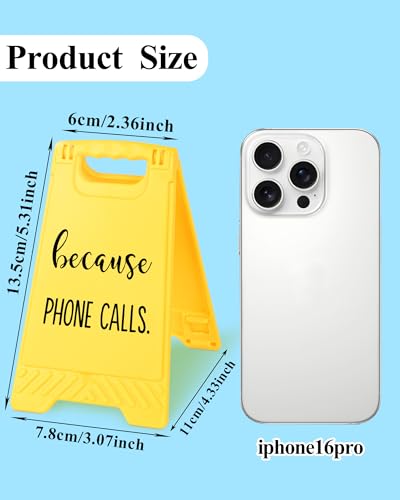 Funny Desk Shelf Decor, Phone Calls Mini Desk Sign | Phone Calls Sign, Funny Shelf Sign, Home Office Decor, Mini Desk Sign - style: Because Phone Calls