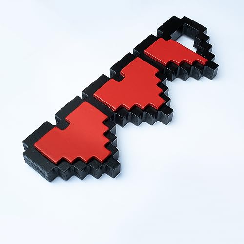 INSOVITA Gaming Logo Sign, Gaming Decor, Small Pixel Heart Container, Small Game Room Decor, Hanging Gaming Wall Decor, Great Gamer Gifts, Retro Gaming Stuff (Rustic Wood Material)