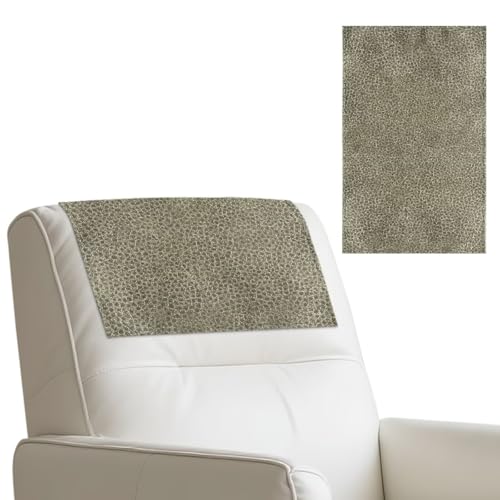 Brown Couch Headrest Covers, Pet Scratch Resistant Headrest Covers for Sofa, Waterproof Leather Recliner Protector, Home Decor, 2 Packs - color: Brown