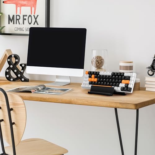 Desktop Keyboard Stand Holder - Minimal, Modern Wave Design for Display & Safe Storage for All Gaming, Home & Office Keyboards