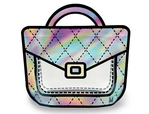 20 Pack Gift Bags for Kids Birthday Party Supplies - Bulk Goodie Bag for Candy, Snacks, or Favors with Resealable Ziplock Seal (Holographic/Small) - color: Holographic/Small