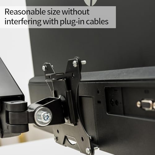 VESA Mount Adapter Bracket for HP M24h M27h Series 5 524sh 527sh Monitors - Fits 75x75mm & 100x100mm VESA, Wall Mount Monitor Arm Desk Stand, Black
