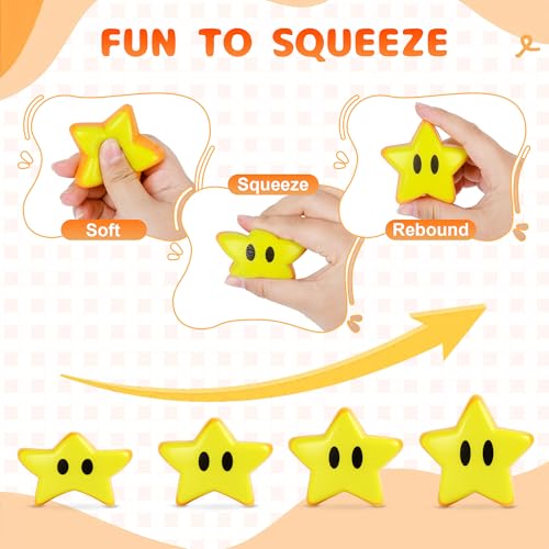TUWUNA Video Game Party Favors 24PCS Gamer Squishy Toys | Classroom Prizes,Pinata Goodie Bag Stuffers,Birthday Gifts