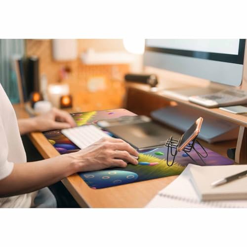 Easter Rabbit Eggs Large Gaming Mouse Pad Cute Cartoon Colorful Long Mousepad Keyboard Mat for Desk,Office,Home 35.4"X15.7" - color: easter rabbit eggs