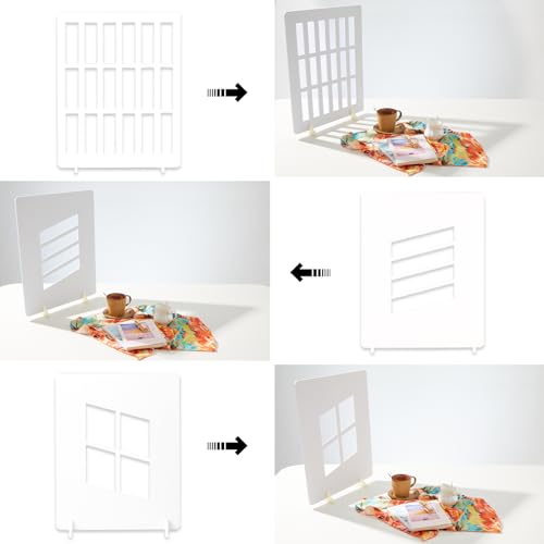 3PCS 15x19 inch Light and Shadow Boards, Window Light Boards for Photography Studio, Perfect for Food, Jewelry and Make-up Shooting - color: WHITE