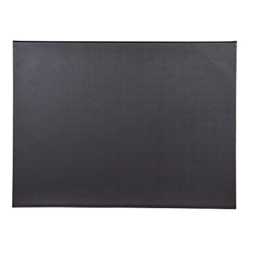 KINGFOM 18''x14'' Large Rectangle A3 Desk Writing & Drawing Desk Pad &Board Table Protector Mat with Paper Clip on Top Brown - color: Brown-a189