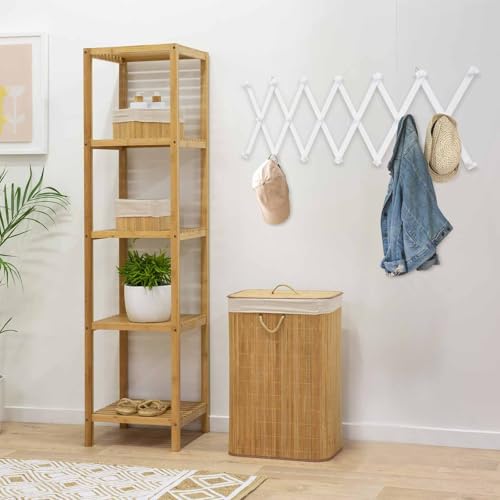 SCUNDA Wall Rack with 20 Hooks, Wooden Wall Expandable Coat Rack for Coat, Hats, Baseball Caps, Coffee Mug, Jewelry(White) - color: White, size: 20 Hooks