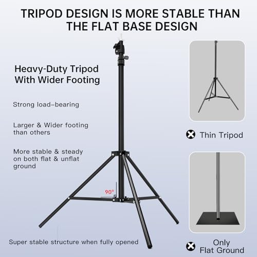 BEIYANG Backdrop Stand, 7.5 FT x 10 FT Adjustable Photography Background Support System Kit with Carrying Bag for Photo Video Studio - size: 7.5*10FT